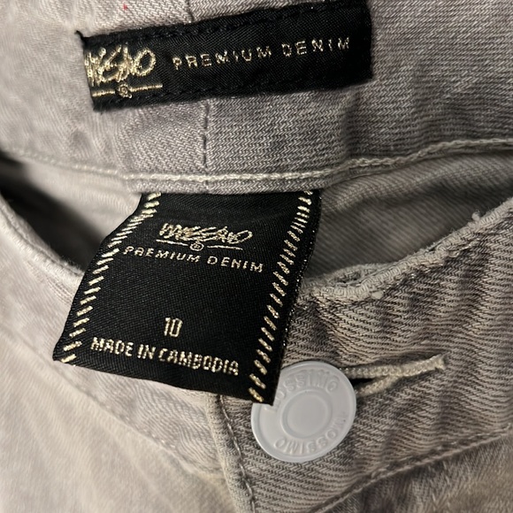 Mossimo Premium Denim Gray Jeans sz 10 - Picture 2 of 4